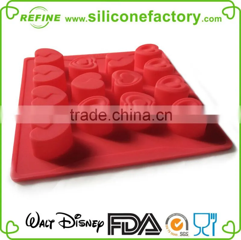 2016 novel design cute tropical fish shape silicone chocolate mould