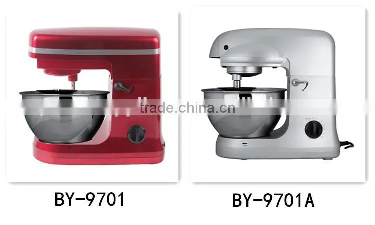 Steel gear system 1000W 6 speed stand mixer