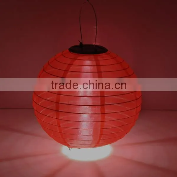 10inch 25cm Plastic LED Light Solar Lantern