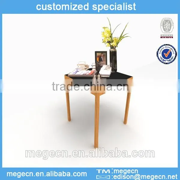 customized clothing accessory wooden display stand for promotion