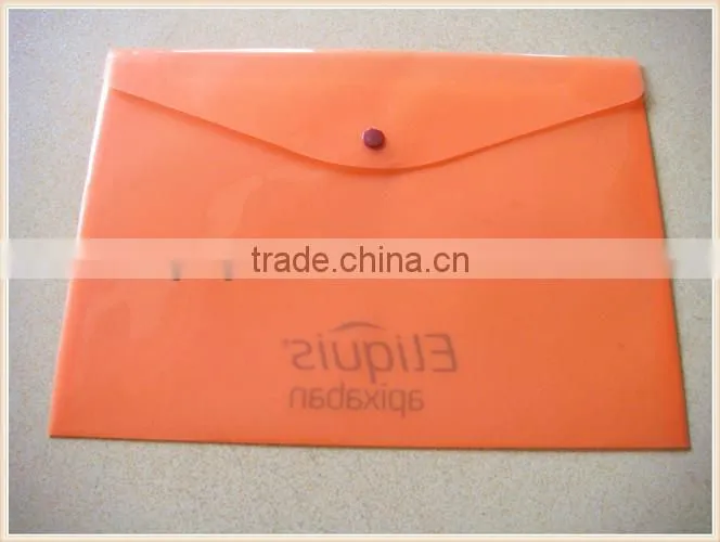 A4 size transparent plastic folders