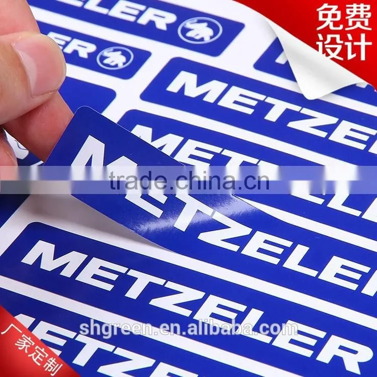 Colorful size sticker for garment