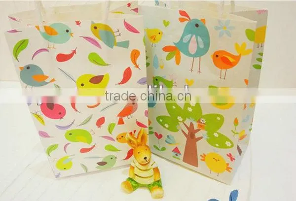 Yiwu wholesale handle gift paper bag a4 size