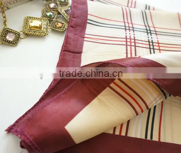 Small size square satin scarf