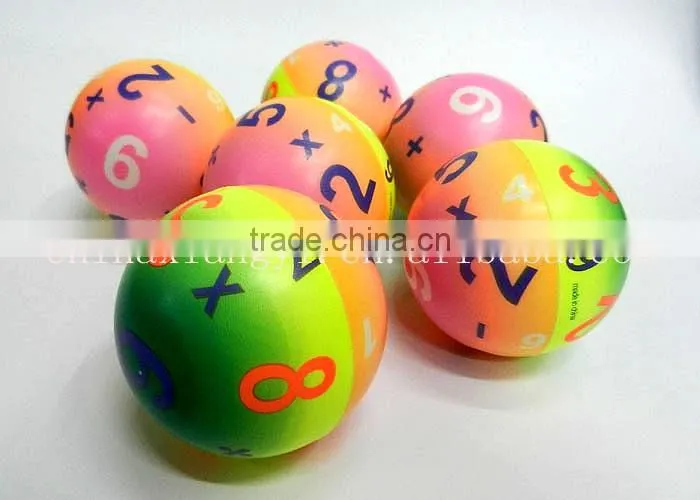 digital PU foam Ball High quality children toy balls Soft anti stress ball