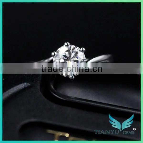 Engagement Ring gold Moissanite Diamond Wedding Ring
