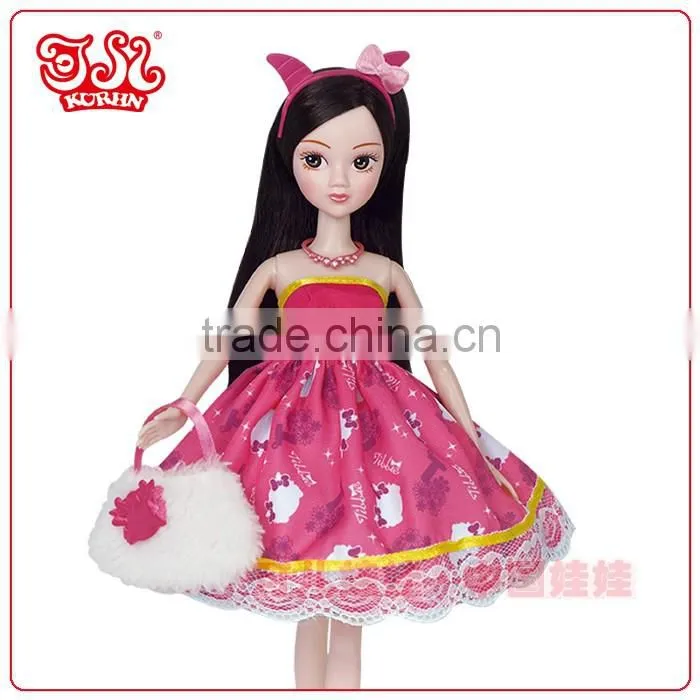 Fashion doll clothing with outfits and accessories for supermarket