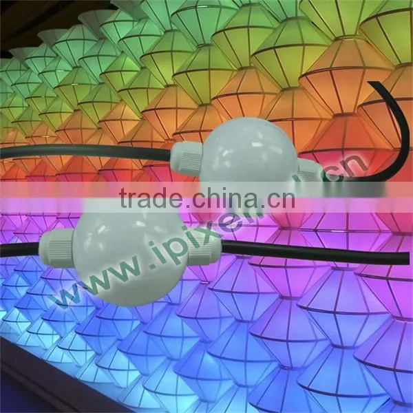 3d effect 360 degree 50mm led balls string ws2801