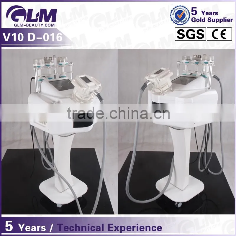 2016GLM NEWEST !D-016 V10 rf bio cavitation vacuum liposuction beauty machine with CE for sale