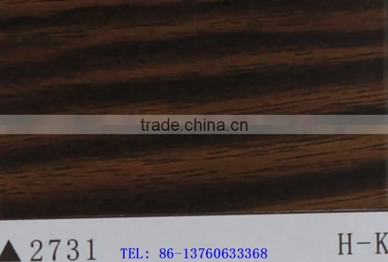 Wood Grain self-adhesion cold laminated Decoration PVC Film item 2731