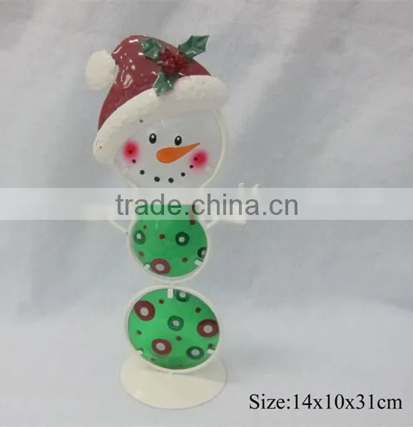 Snowman tealight holder Christmas Decoration