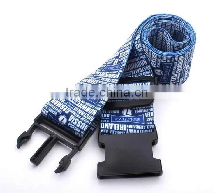 Adjustable multicolor travel luggage belt