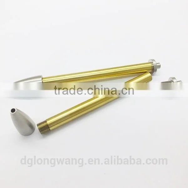 china cnc lathe machine stainless steel pen& pen parts