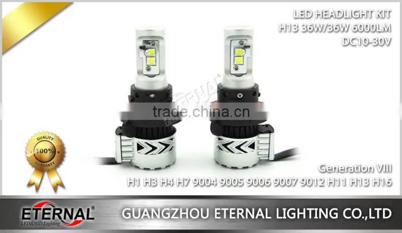 super brightness car led headlight bulb kit H4 H7 H3 smart bulb kit auto car automotive motorcycle lamp