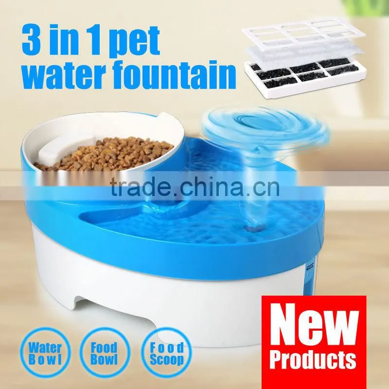 Best Drinking Water Fountain For Pet With Food Bowl and Filters