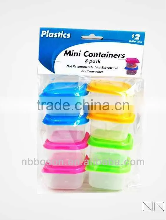 3pc plastic mini container