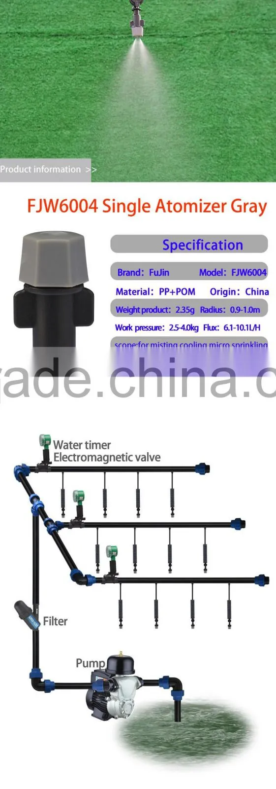 mist sprinkler,garden sprinkler/single atomizer,direct factory