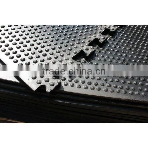 17mm thickness Easy-cleaning cow horse trailer rubber mat