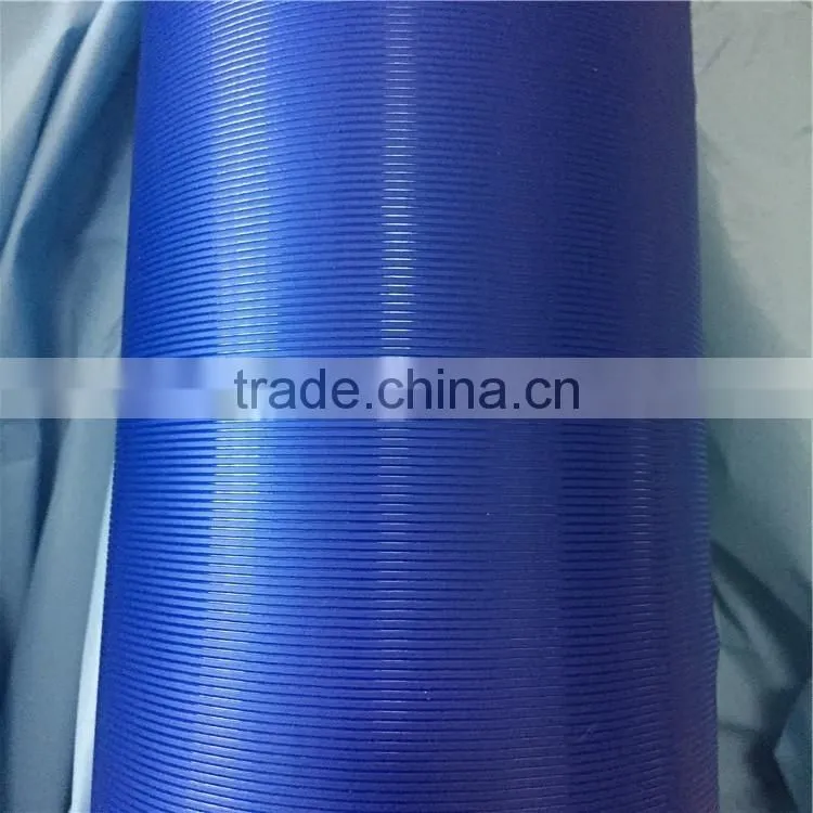 Blue and Yellow color strong quality Cross Laminated Tarpaulin roll for India market