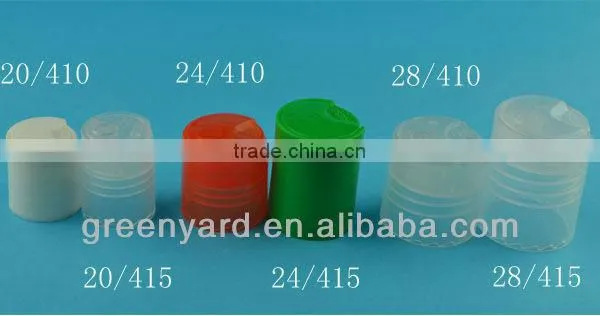plastic disc top cap for cosmetic 20/410