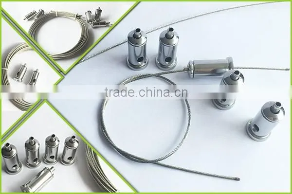 Suspension Kit Steel Wire Cable Gripper for LED Panels