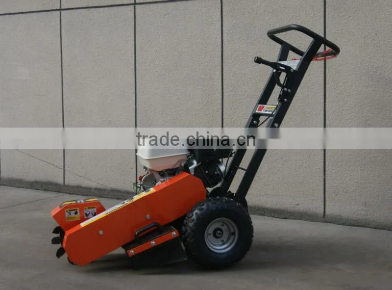 15hp Gasoline Engine Stump Grinder with 23.5cm Grinding Capacity Below Ground Level CE Approval