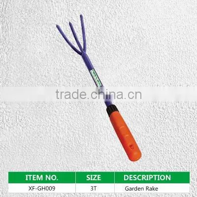 4 prongs spring garden digging fork with fiberglass handle