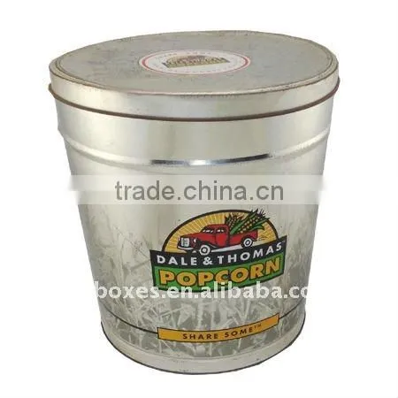 food grade 6.5 gallon large popcorn can