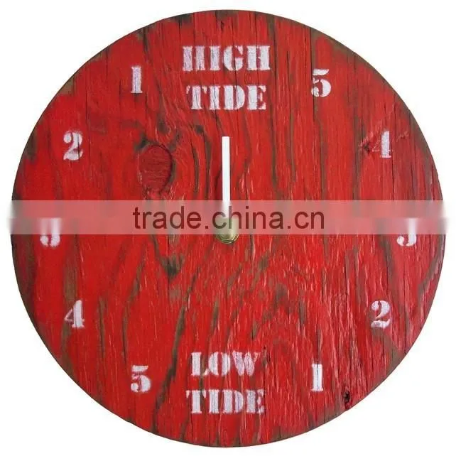 Wooden Vintage Painting Wall Clock