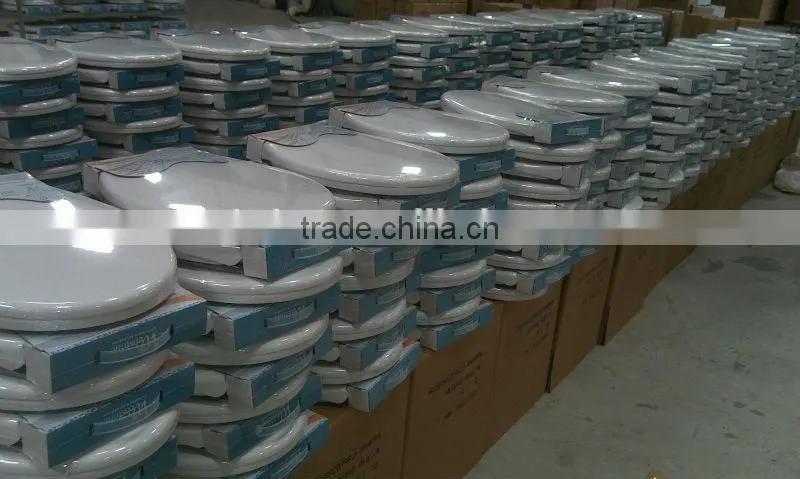 UIC-PP5060 Round/ Enlongated PP Toilet seat cover soft close, Soft Slow Close White Toilet seat, PolyPropylene Toilet seat