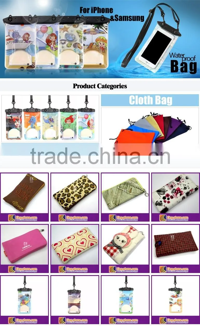 Hot Selling PVC Summer Swimming Mobile Phone Waterproof Bag, Universal Compass Waterproof Pouch For Smartphone 5.8"