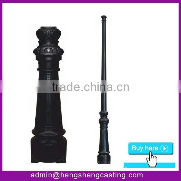 antique cast aluminum pole & aluminum lamp pole & aluminum lighting pole