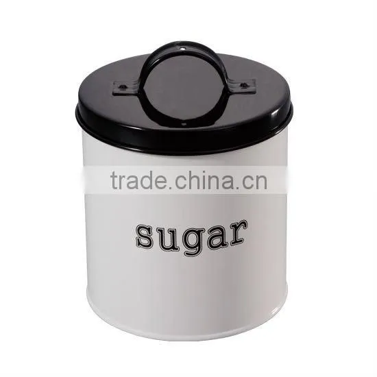 Kitchen Food Storage antique Sugar Tea Coffee tins Set of 3