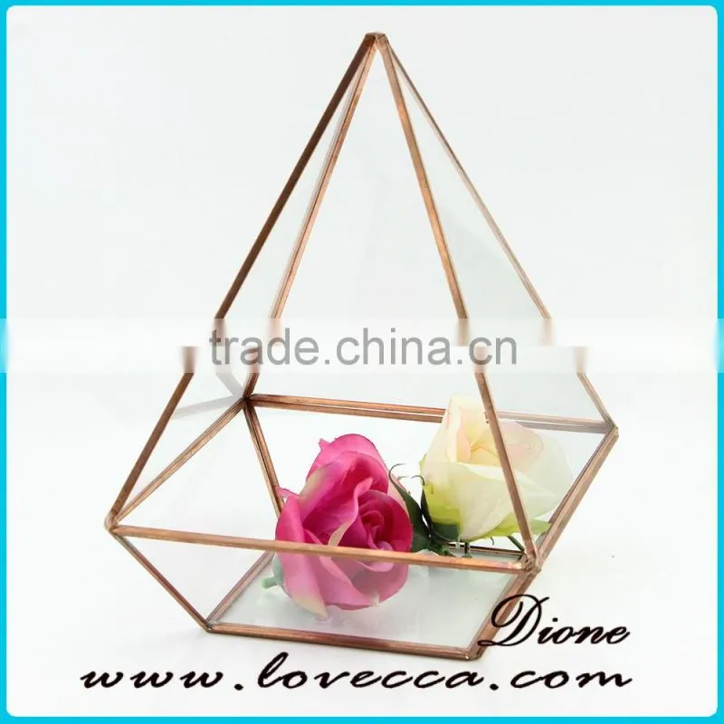 Home Decor Round glass flower box , Glass Plant Terrarium wholesale