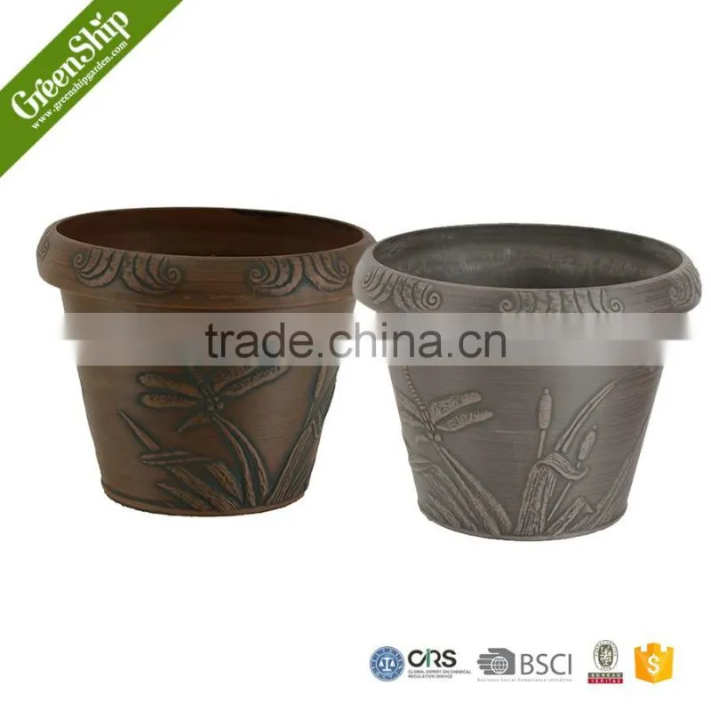 big fashionable plain coloful hotel cheap aluminium garden planter