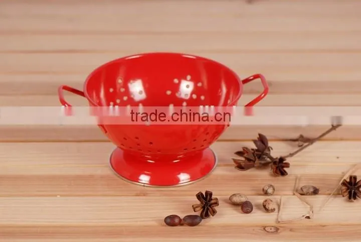 Home kitchen multifunctional metal colander vegetable fruit drain basket