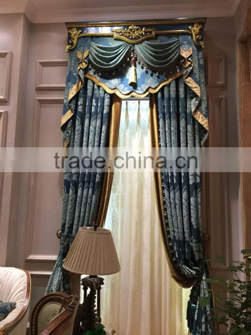 Window decorative hand made hanging luxury home decor curtain pelmet