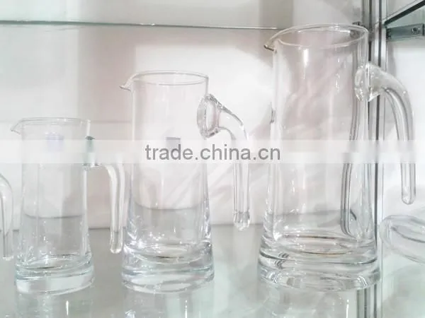 Different size glass jar liquids glass juice jar