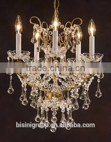 Italian crystal chandelier luxury wrought iron chandelier for kids room decoration - BF07-80118