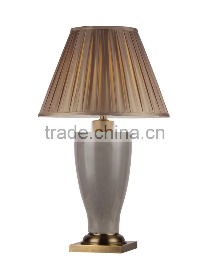 BISINI Antique Gray Ceramic Livingroom Desk Lamp