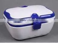 Portable single rectangular lunch box with lock
