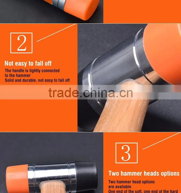 Professional Aluminium Head 310mm Two Way Hammer With Hichory Handle