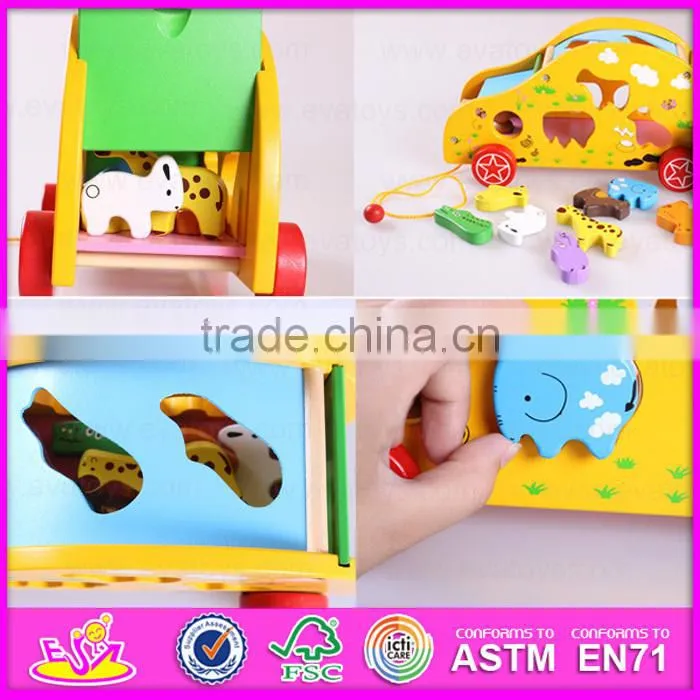 Intelligence Pull Line Block Toy for kids,Pull line block car Children's toy wholesale W05B118