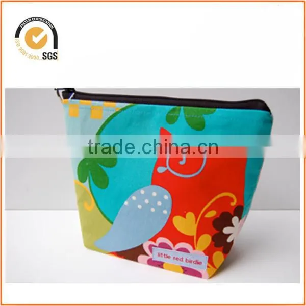 Tree and Owl Flower Print / Makeup Bag / Cosmetic / Zipper Pouch By Chiqun Dongguan CQ-H02016