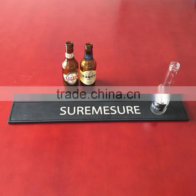 factory price 3D logo printed pvc bar mat