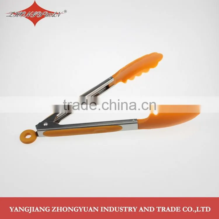Multi function plastic food clip bbq tongsalad tongs for kitchen accessory