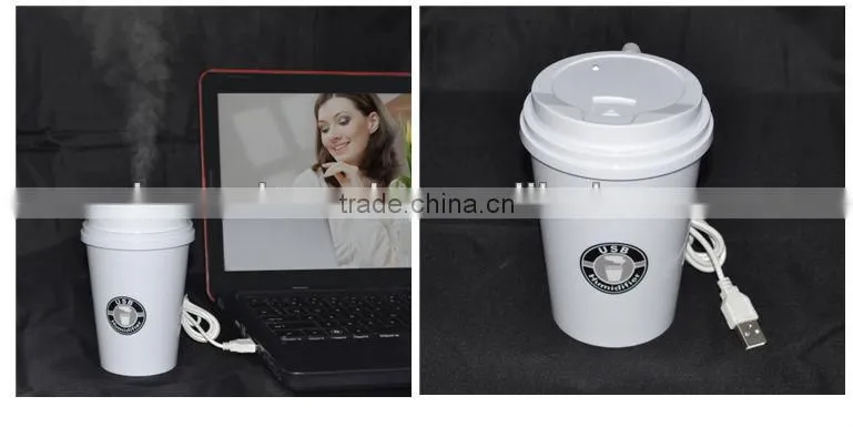 mini coffee cup shape USB Fresh Air Humidifier