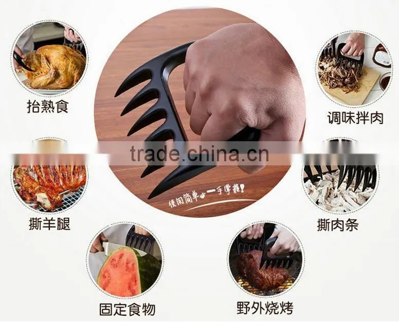 2 pcs/box Food Grade Pulled Pork Accessories Portable BBQ Tools Meat Claws