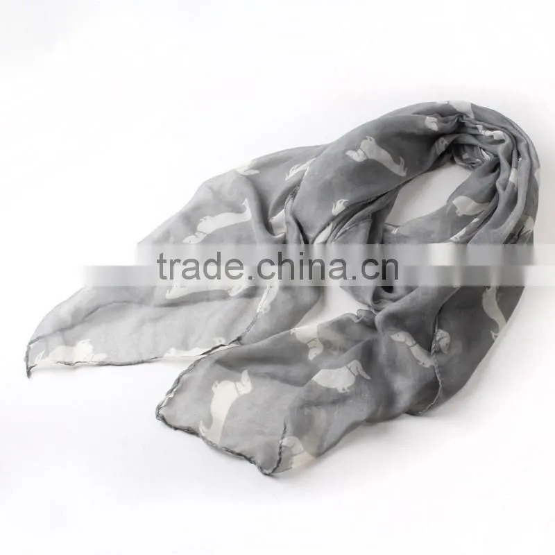 2015 New Fashion 9 Color Animal Print Scarf Cotton Women Scarves