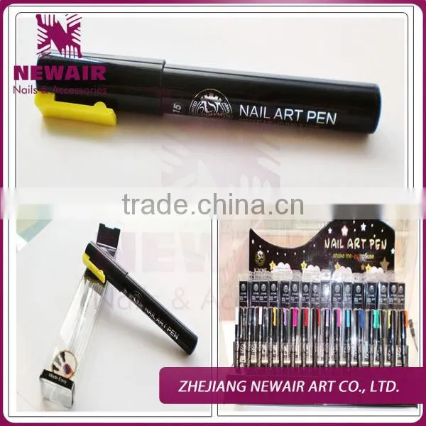 Joyme fashion designs nail art pens set for 16 colors